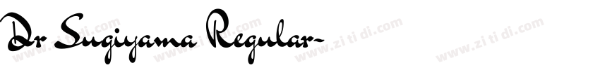Dr Sugiyama Regular字体转换